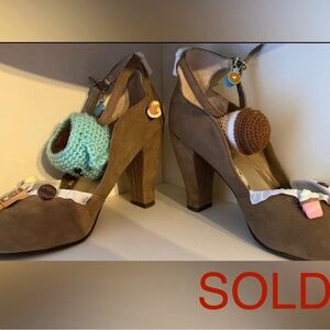 Custom/Handmade Coffee Themed Shoe, size 8